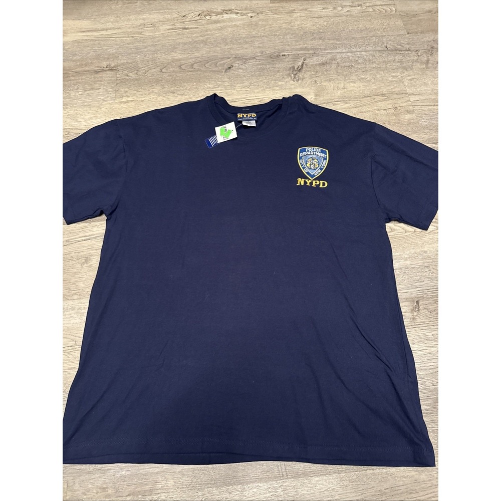 NWT New York Police‎ Department Navy Blue Short Sleeve T-Shirt 3XL NYPD Was39.99